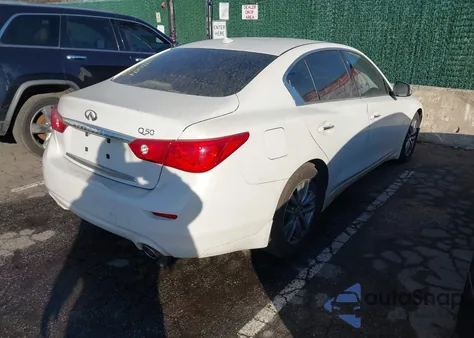 2014 Infiniti Q50 Premium z USA, uszkodzony, nr VIN JN1BV7AP3EM684740